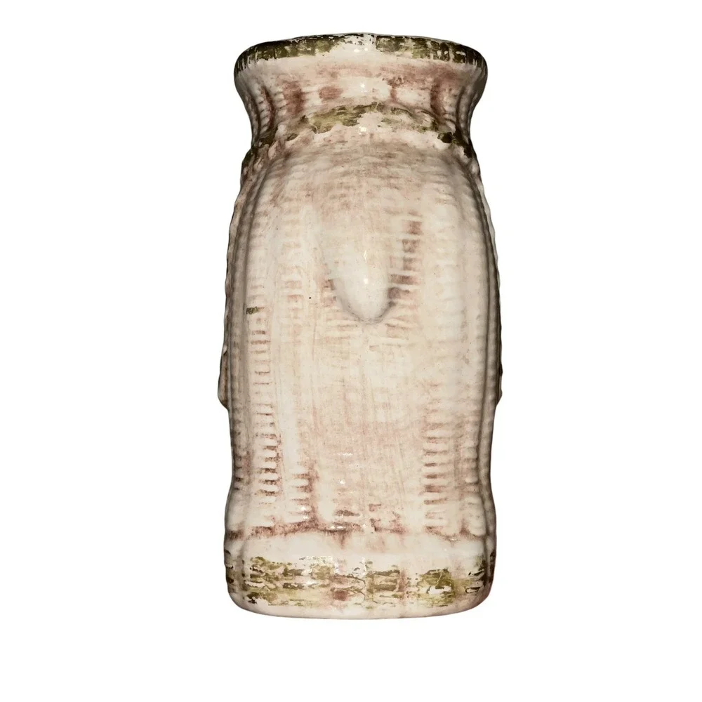 Vintage 1976 Handmade‎ Ceramic Elephant Vase Decor